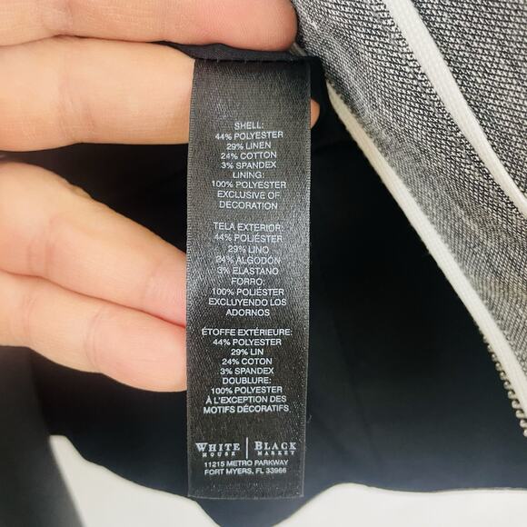 White House Black Market Sz 8 Piped Sheath Dress & Blazer Set Career Business - Picture 3 of 14